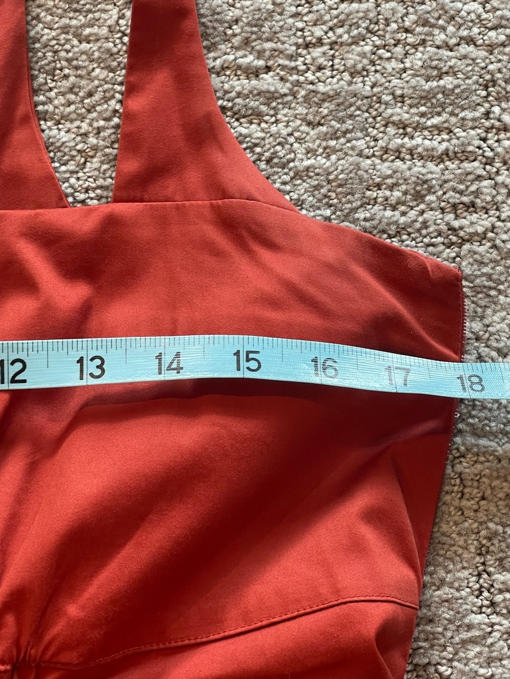 NWT Banana Republic x Harbison Smocked Apron Midi Dress, Sleeveless, Red Clay, 8 - Picture 10 of 16
